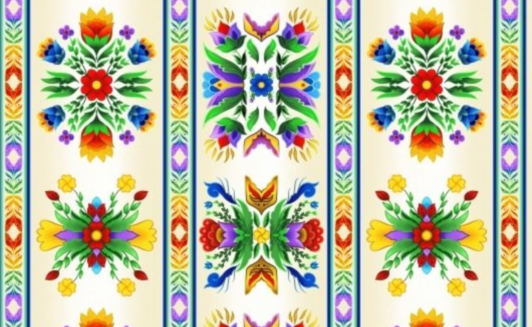 Fabric: White - Regalia Large scale