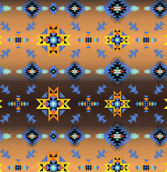 Fabric: Brown Glow Star (design/pattern)