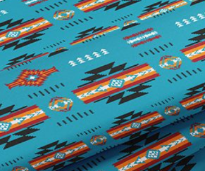 Fabric : Turquoise Navajo (design/pattern)