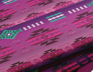 Fabric : Pink Berry Gradient Navajo (design/pattern)