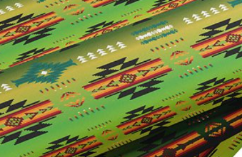 Fabric: Green Gradient Navajo (design/pattern)