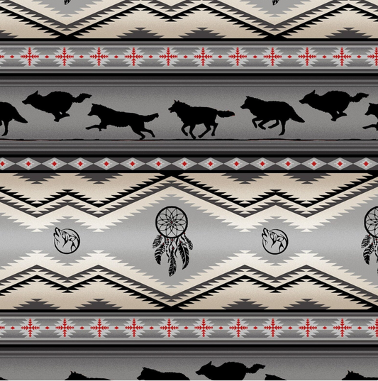 Fabric: Tucson Wolf Stripe (Gray)